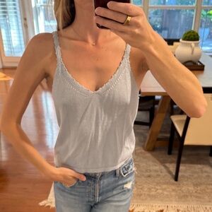 Reformation Light Blue Knit Women's Top